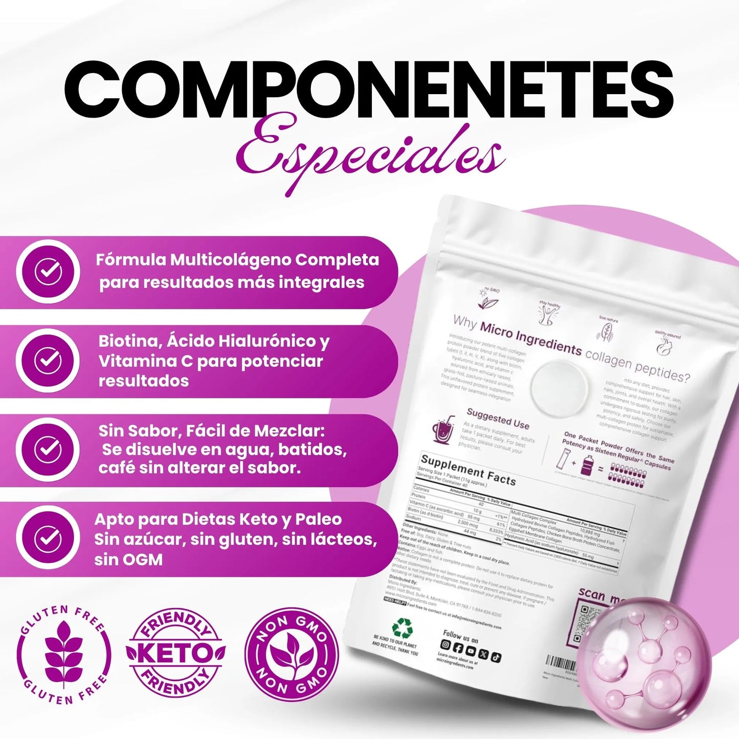 Multi Colágeno® 2lb – Mejora tu piel, cabello y articulaciones desde adentro✨
