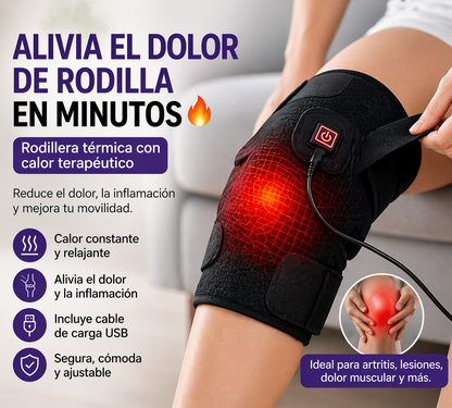 ALIVIA EL DOLOR DE RODILLA EN MINUTOS🔥| Rodillera térmica con calor terapéutico®