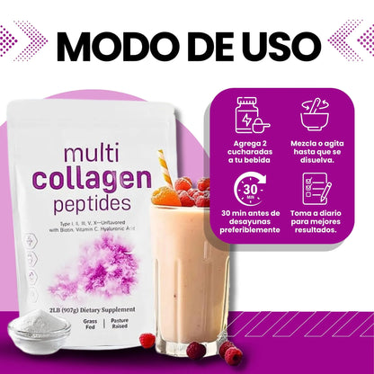 Multi Colágeno® 2lb – Mejora tu piel, cabello y articulaciones desde adentro✨